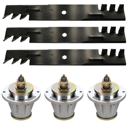 Mower Blade and Spindle Kit for Husqvarna Zero-Turn (Fits 539 10 03-41)