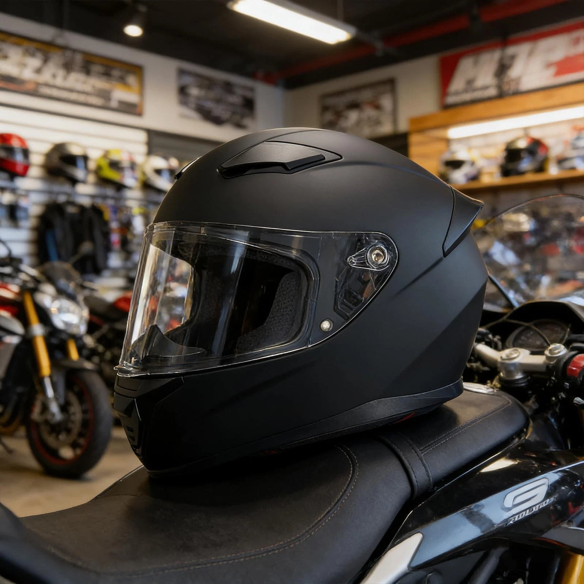 Full Face Motorcycle Helmet DOT Approved for Adults (Racing & Street Use)