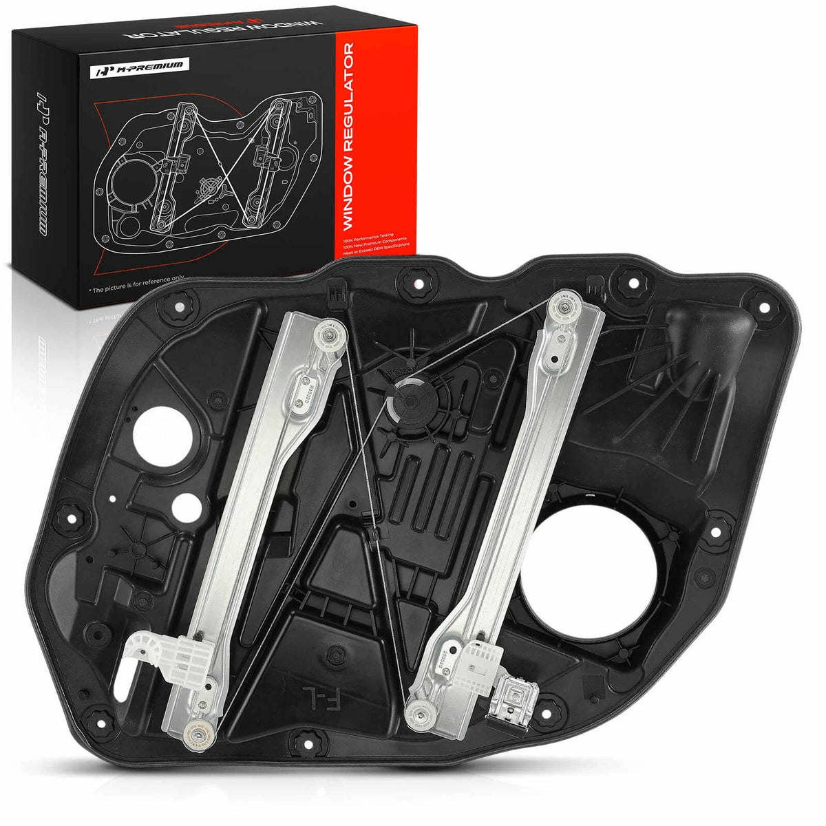 Front Left Power Window Regulator with Panel for Kia Optima (2014–2015) 824712T500, 824712T510, 824714C500, 752886