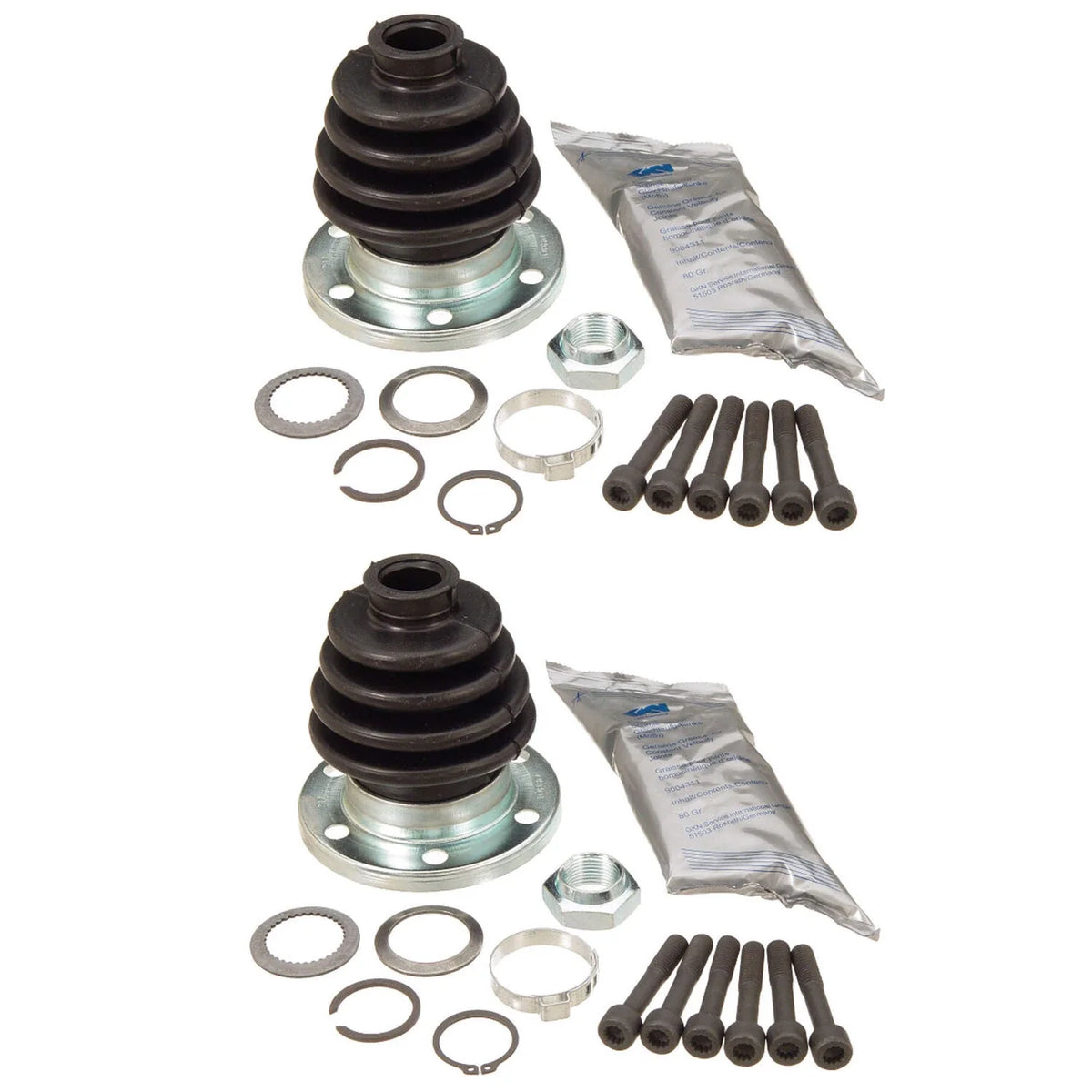 Set of 2 Inner CV Axle Joint Boot Kits 300468 for Audi 80 Quattro (1980–1996)