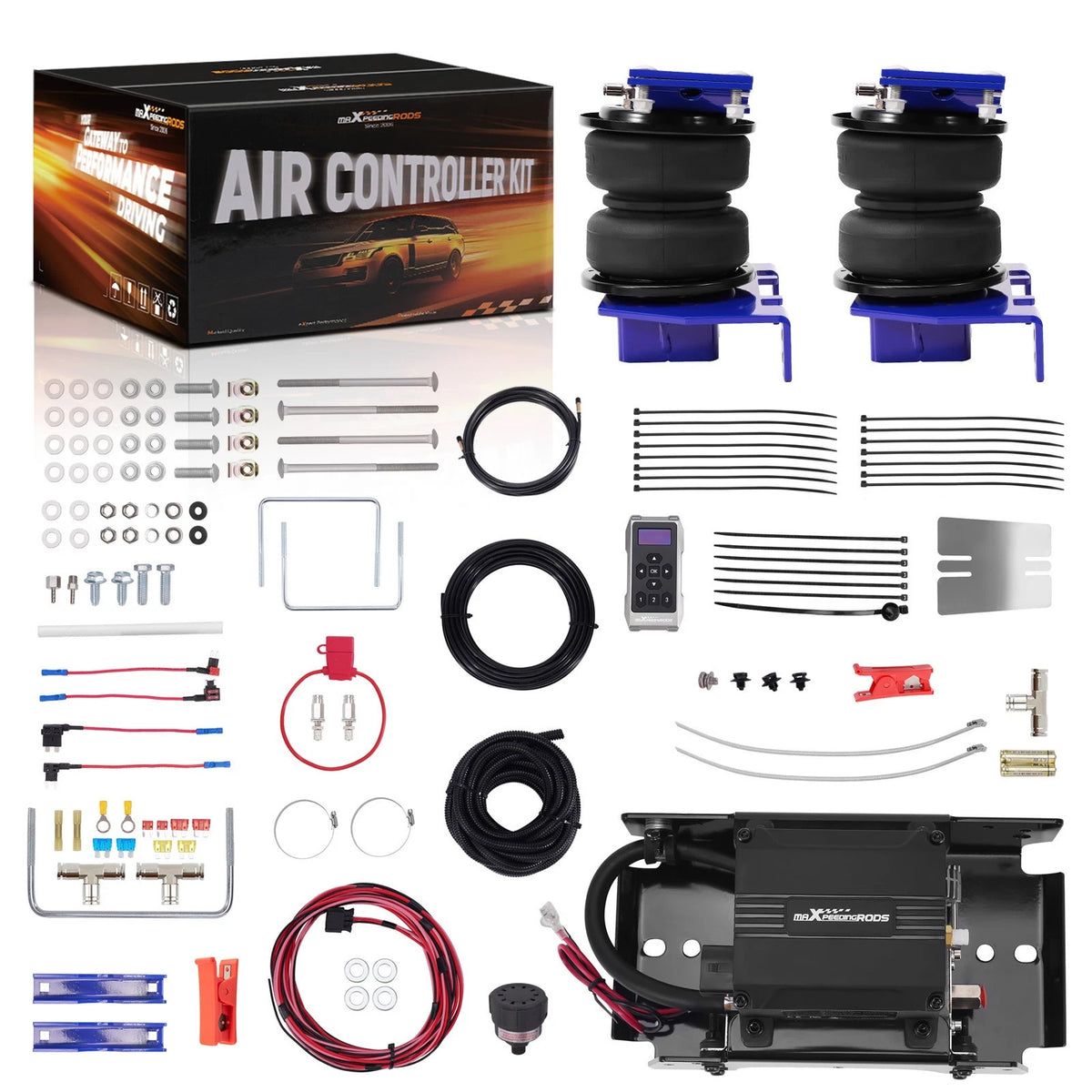 Air Spring Kit + Wireless Controller for Ford F-350 2WD (2017–2024) 2KN346