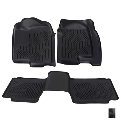 All Weather Floor Mat for Chevy Silverado 1500 2500 (1999–2006) Black Anti-Slip