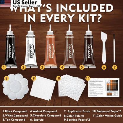 Brown Leather Repair Kit for Furniture, Couch, Car