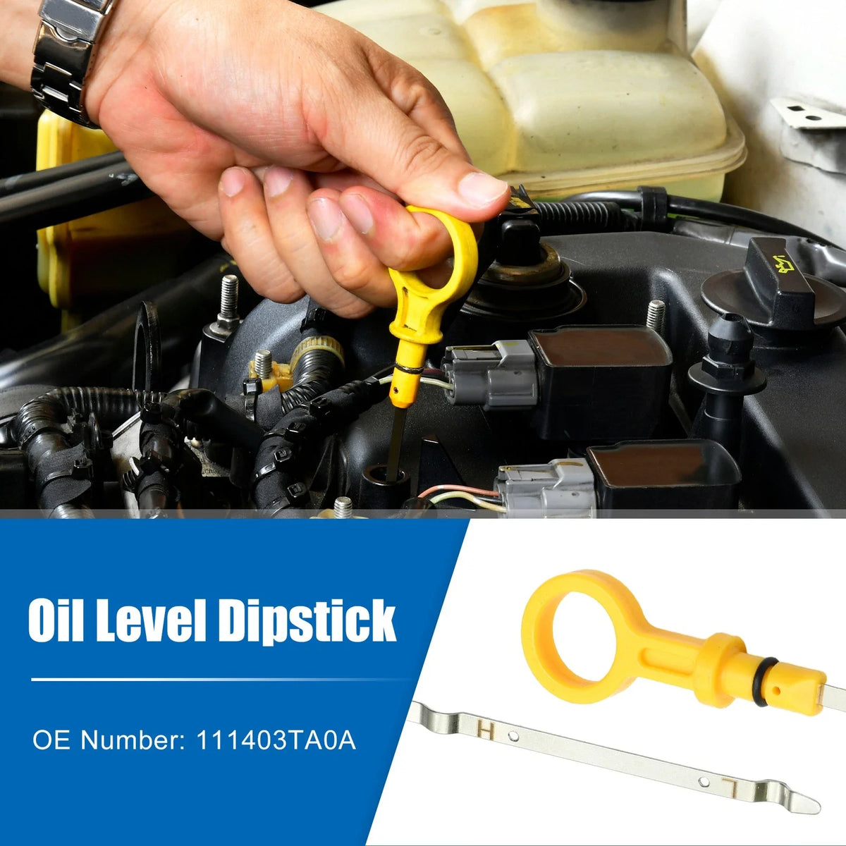 Engine Oil Fluid Level Dipstick for Nissan Rogue (2014–2023) No. 111403TA0A
