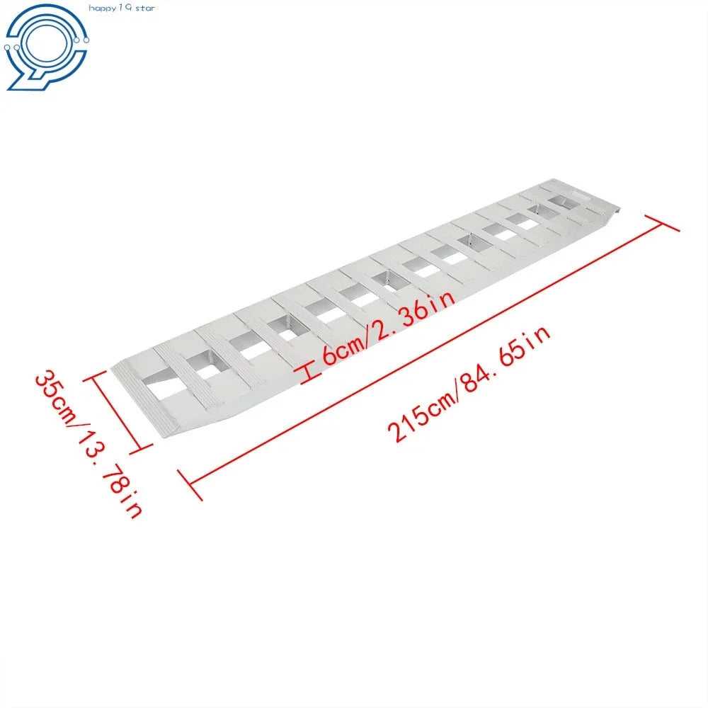 Set of 2 Aluminum Ramps for Car Trailer Truck (6000 lbs Capacity)