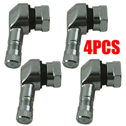 4X 11.3mm Tire Wheel Stem Valve for Motorcycle (90 Degree Angled)