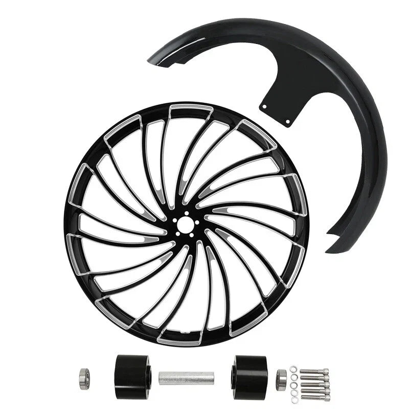 26" Front Wheel Rim for Harley Touring (2008–2024) Dual Disc Hub Fender