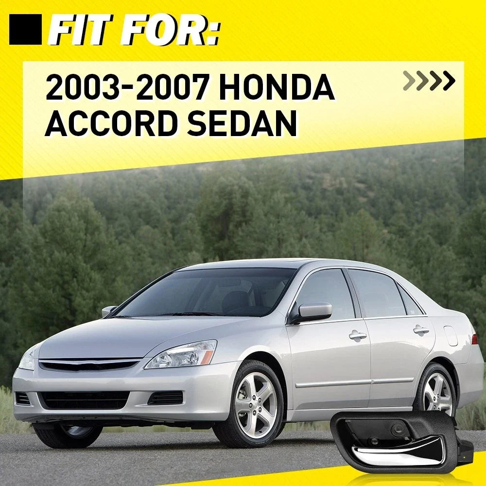 Interior Door Handle Set of 4 for Honda Accord Sedan (2003–2007)