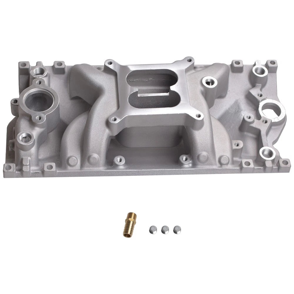 Dual Plane Vortec Intake Manifold for Chevy Small Block 5.0L/305 5.7L/350 (2028, 22028, 52028, PC22028)