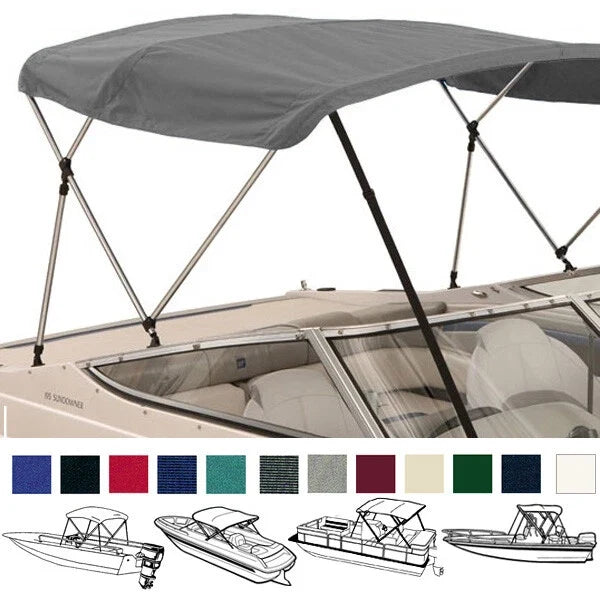 3 Bow Bimini Top Set for Bass Tracker Pro Crappie 175