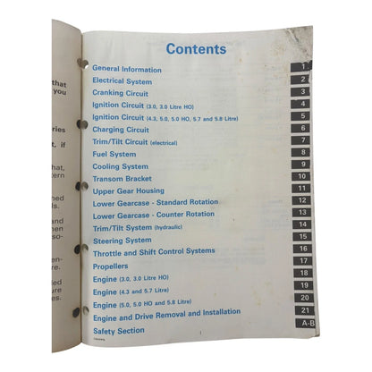 OMC Cobra Stern Drives Service Manual for Cobra Models (1991) 508148
