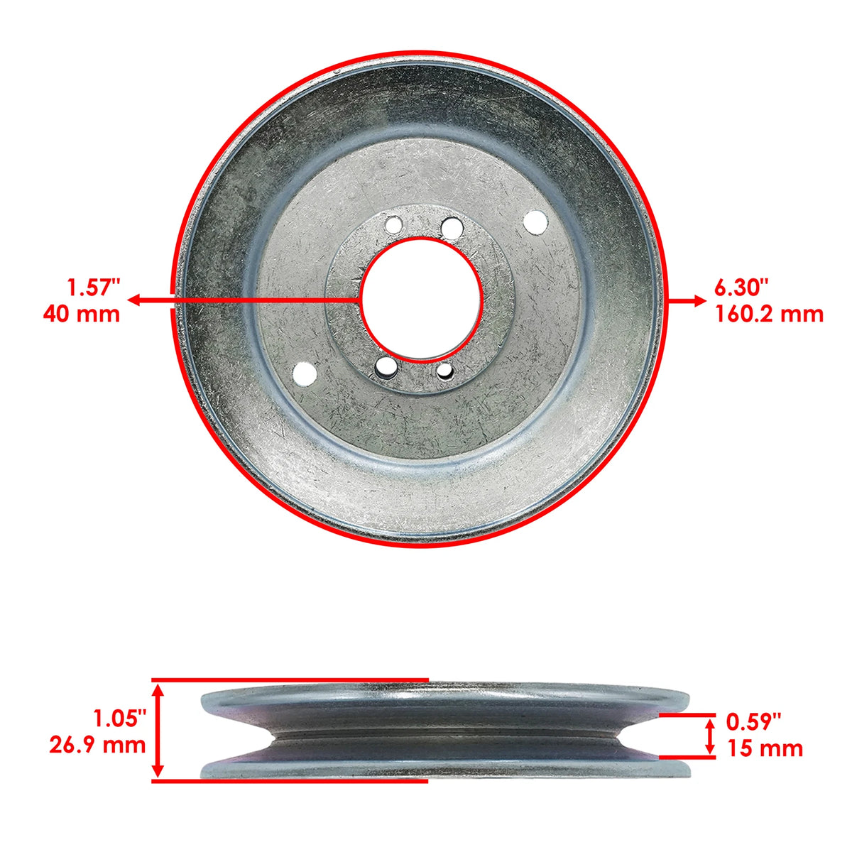 61" Deck Spindle & Pulley for Scag SMWC-61A STWC61A-27CV (SD1913+PY3343+MX1073)