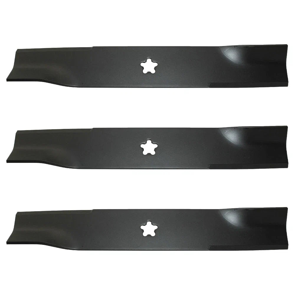 Set of 3 Mulching Mower Blades for Yazoo Kees 48" (539113425, 539-113425)