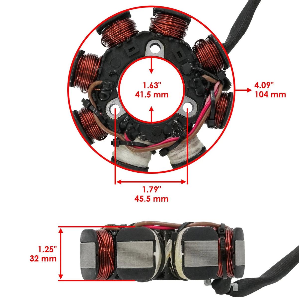 Stator for Kawasaki (21003-3714, 21003-3729, TS1960ST316MG)