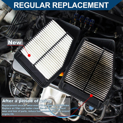 Set of 2 Engine Air Filters No. 04891916AA for Dodge Journey (2009–2020)