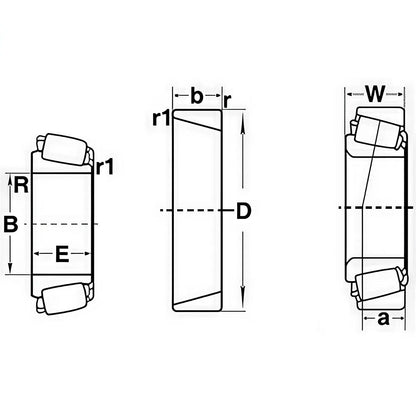 M84548 Tapered Roller Bearing for Automotive Applications