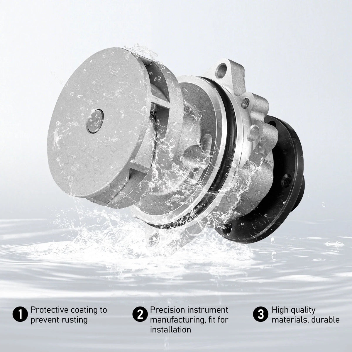Water Pump for BMW 525i 2.5L (1991–1995, 2001–2005), 320i 2.0L, 325is 2.5L (1992–1995)
