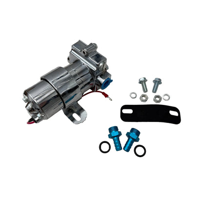 High Flow Chrome Electric Fuel Pump for Ford Chevy Mopar (Universal) F53002C