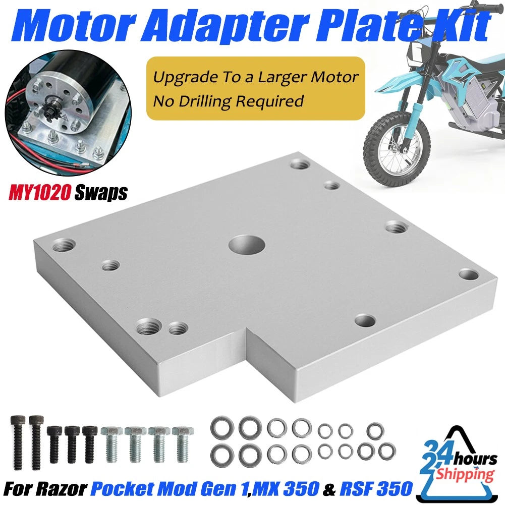 Upgrade Motor Adapter Plate for Razor MX350, RSF350, Pocket Mod (MY1020)