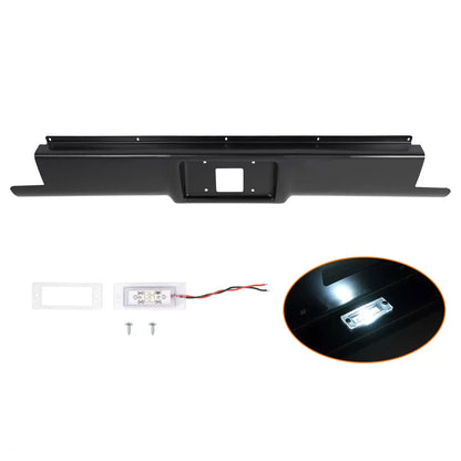 Black Rear Steel Roll Pan for Chevrolet GMC C1500 K1500 (1988–1998)