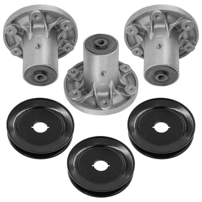 48" Deck Spindle & Pulley for Simplicity MF2500 (SD2143+PY4663)
