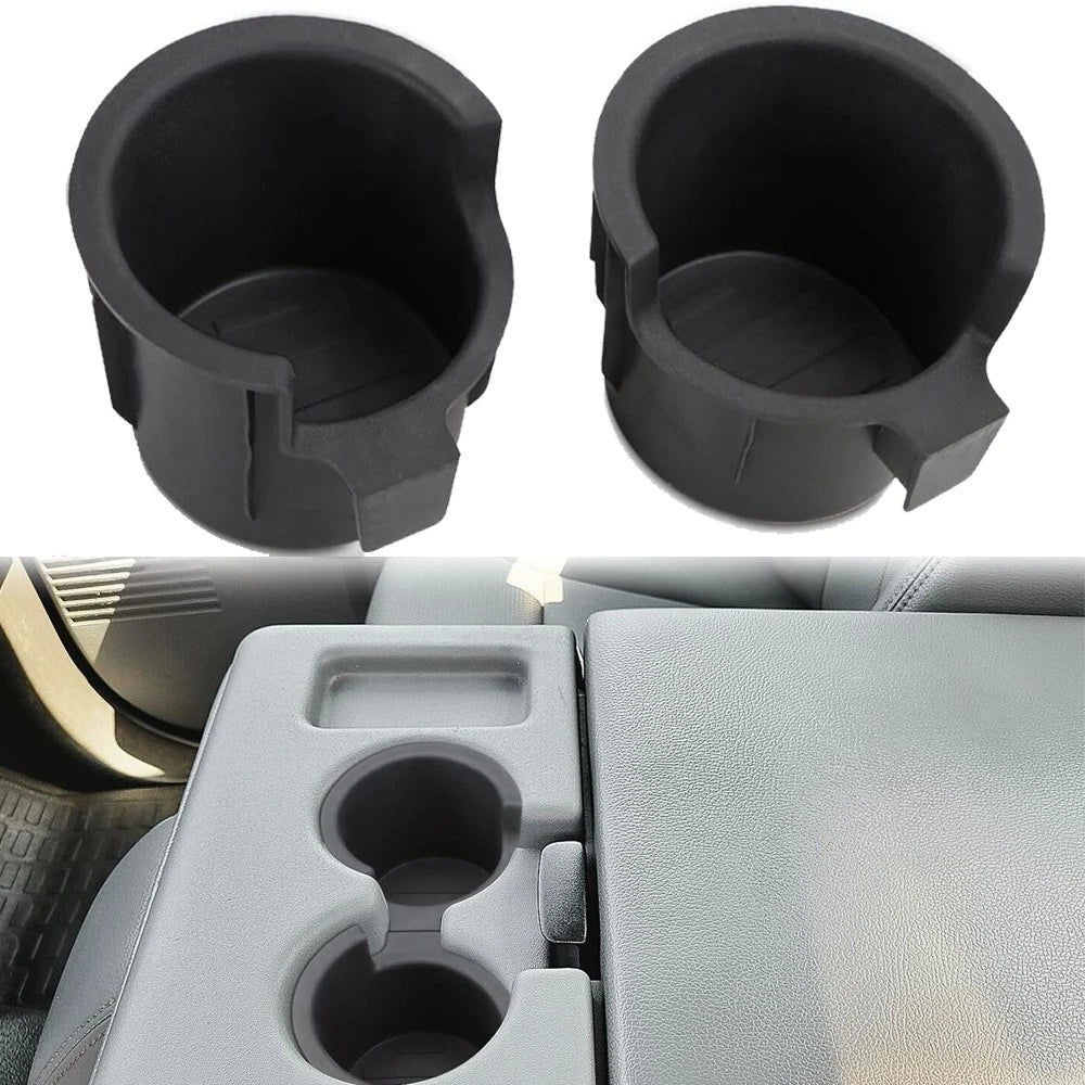 2X Front Console Cup Holder Inserts for Ford F250 F350 F450