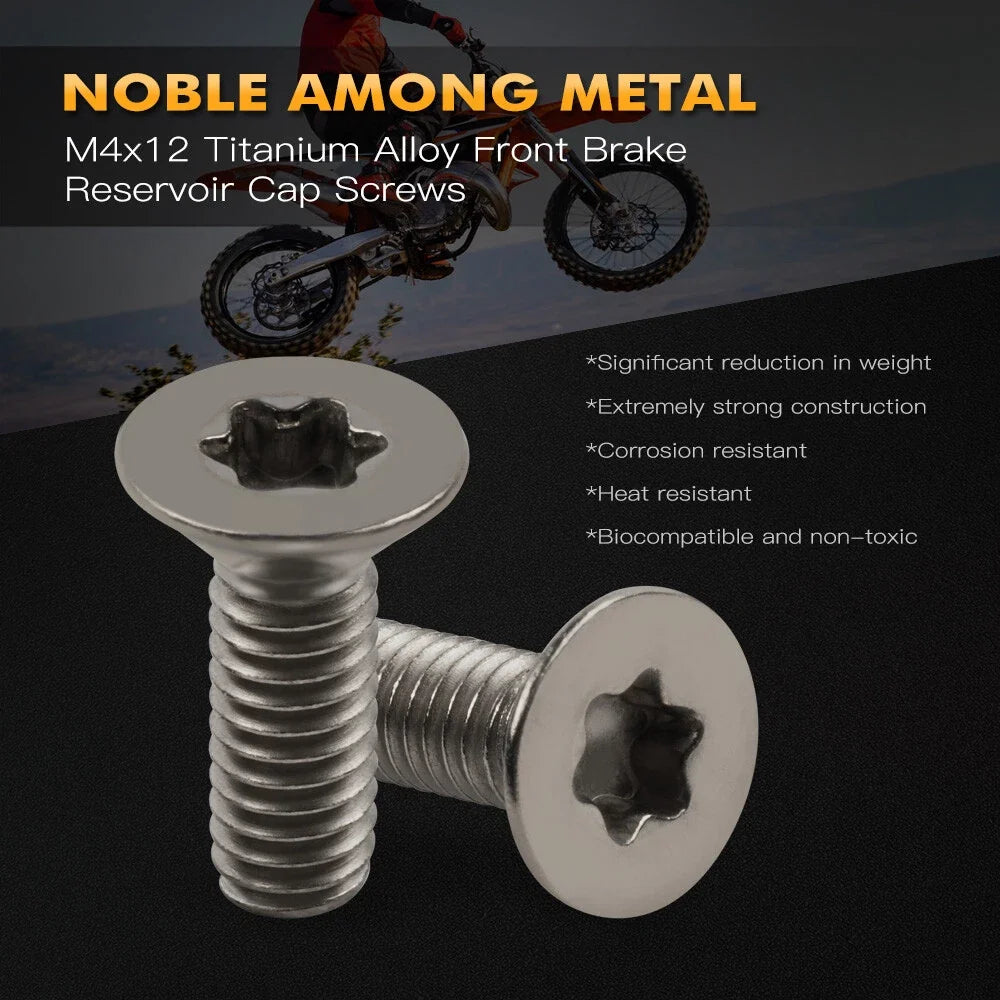 Rear Brake Cylinder Cover Screws for Suzuki SV650S GSXR600W Vstrom DL650 (2003–2019)