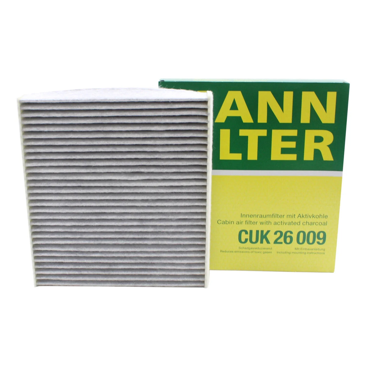 Cabin Air Filter for VW Golf GTI, Tiguan, Audi A3, S3, TT Quattro (Mann CUK26009)