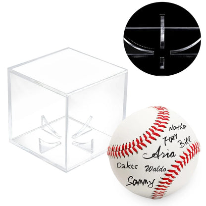 8 Pack Acrylic Baseball Display Case, UV Protected, Clear