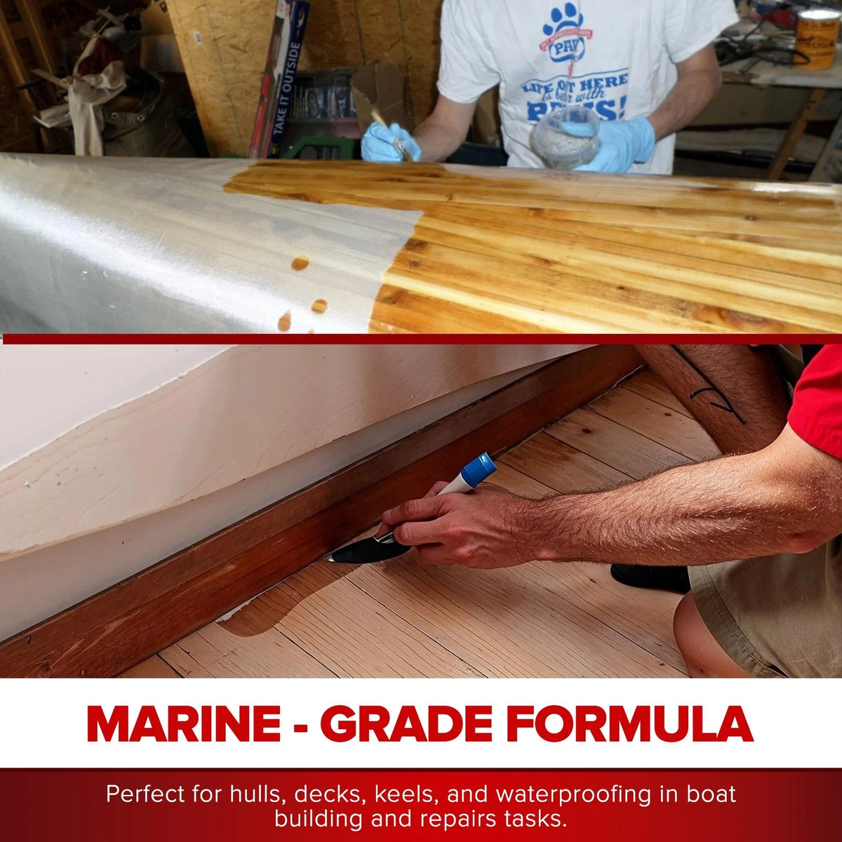 Marine Epoxy Resin Kit 1.5 Quart (2:1, Clear)