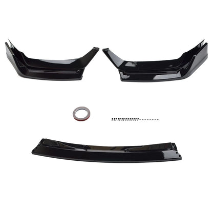 Carbon Look Front Bumper Lip with LED for Honda Civic Si/Hatchback (2017–2021)