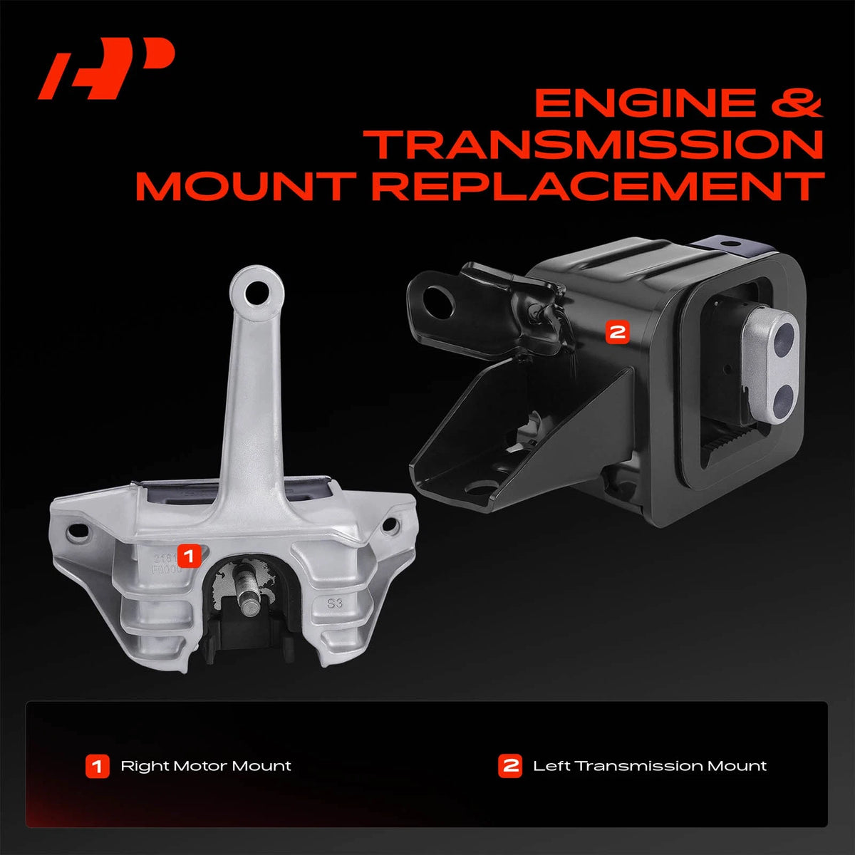 Engine Motor & Trans. Mount for Hyundai Elantra (2017–2019) 10029, 10034