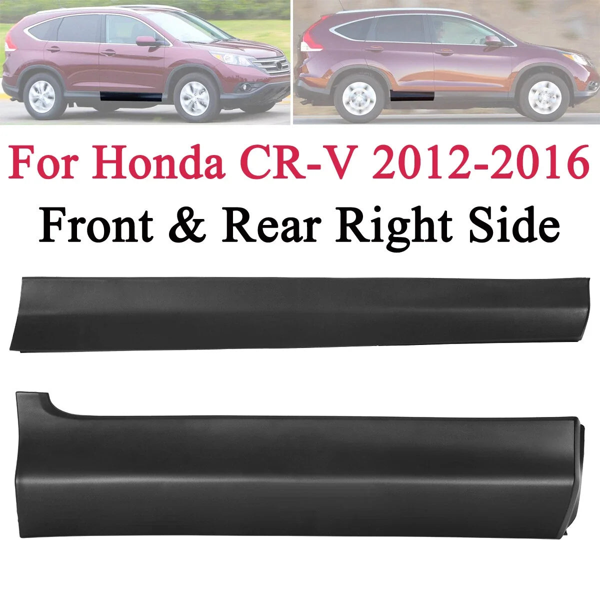 Front & Rear Right Door Lower Molding Garnish Trim for Honda CR-V (2012–2016)