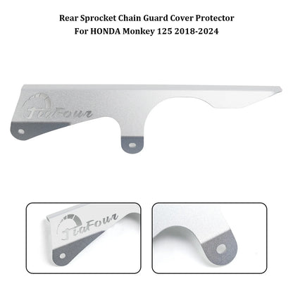 Rear Sprocket Chain Guard Cover for Honda Monkey 125 (2018–2024) Silver