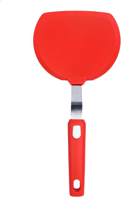 Wide Silicone Pancake Spatula for Cooking - Large Heat-Resistant Turner