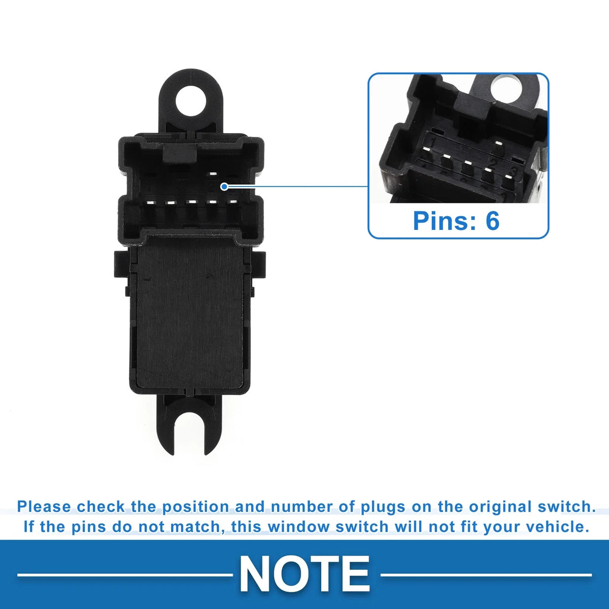 Rear Power Window Switch for Nissan Altima Murano Pathfinder (2002–2019) No. 254113TA3A