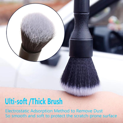3 Pack Detailing Brush Set for Automotive Cleaning (No Specific Years)