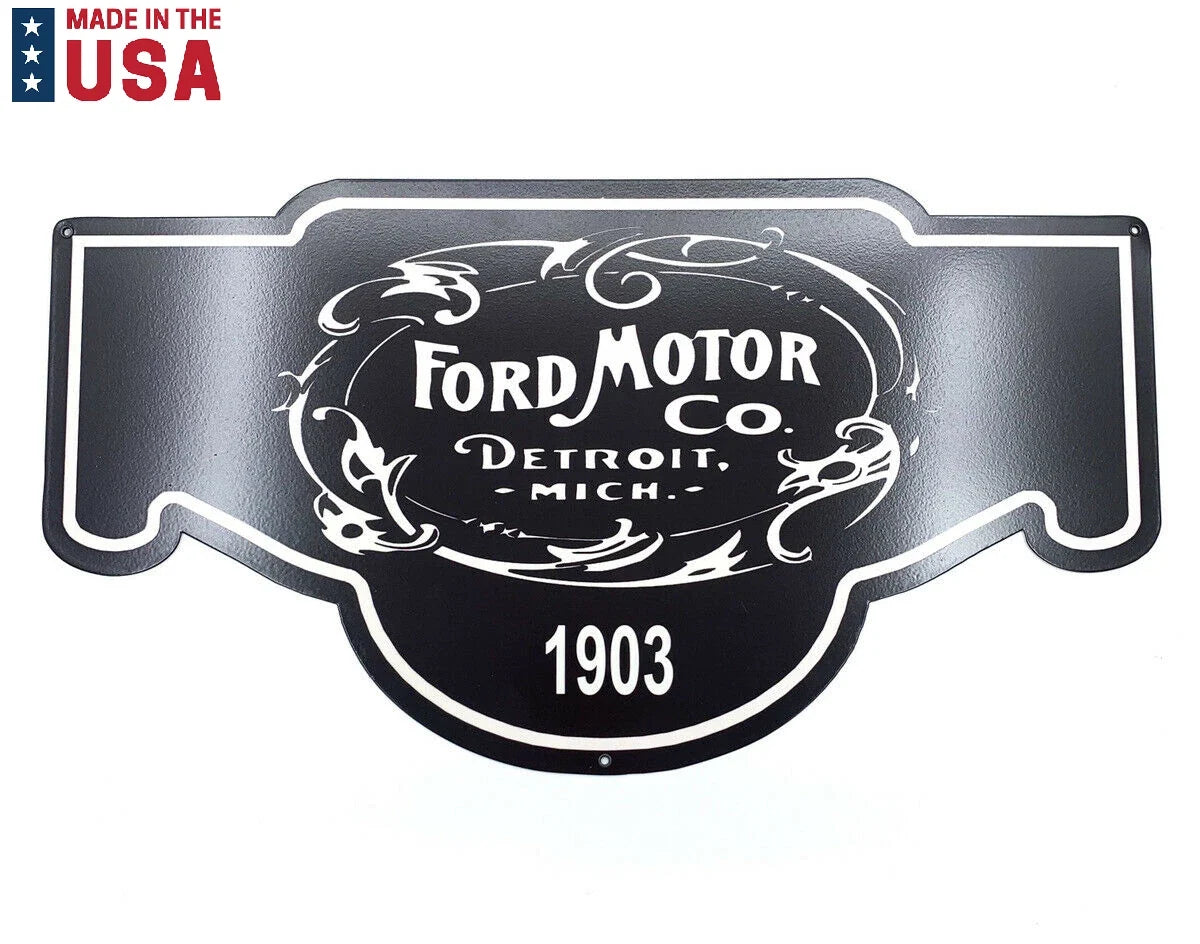 Metal Sign Replacement for Ford Motor Company Since 1903 (1903–1903)