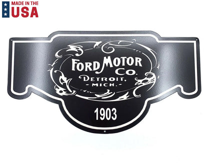Metal Sign Replacement for Ford Motor Company Since 1903 (1903–1903)