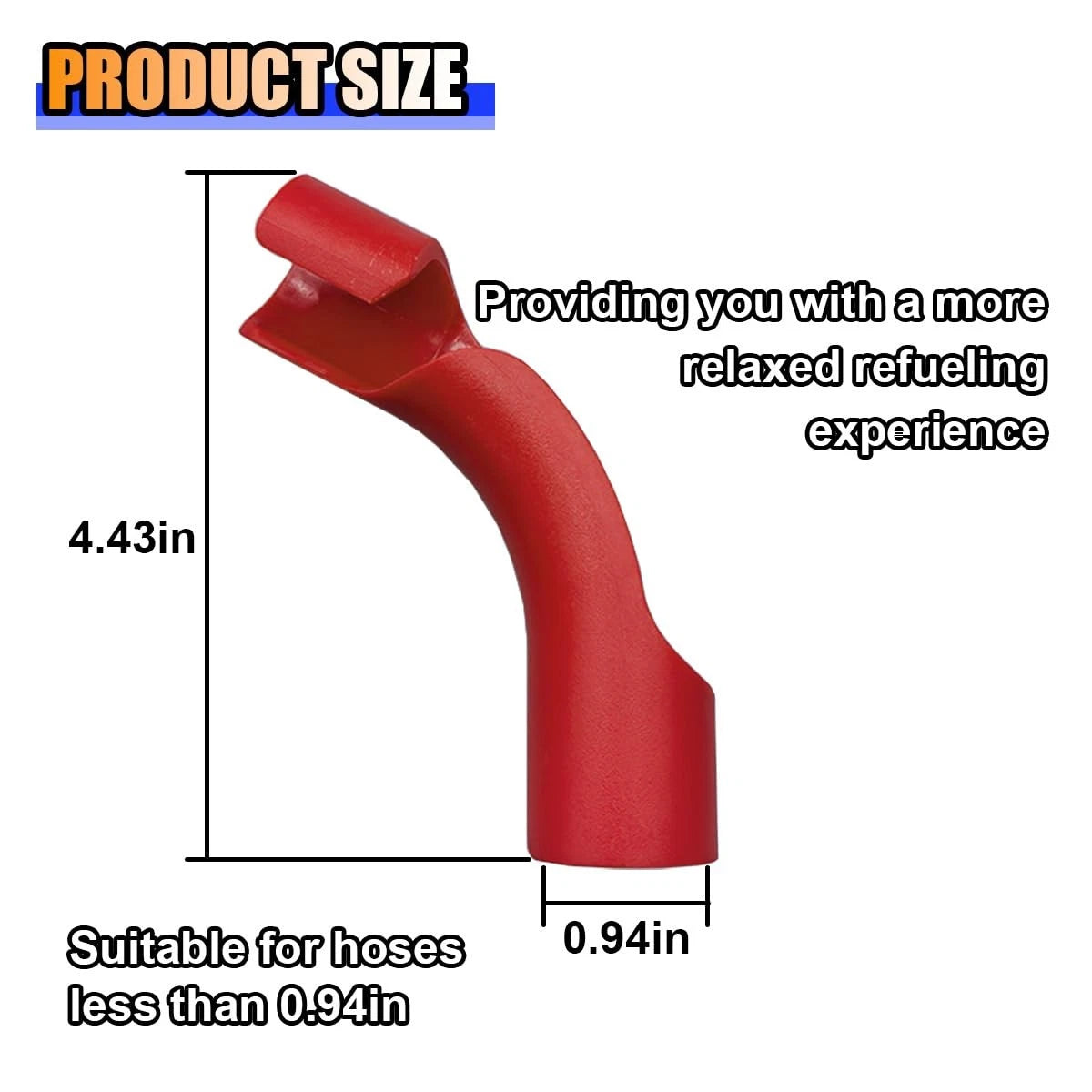 5PCS Car Hose Bender for Racing Fuels Filler Hose (Bendable 4.43×0.94 inch, Red)