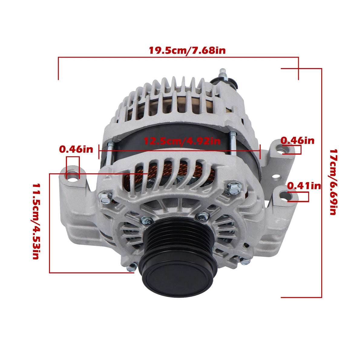 Alternator for Jeep Cherokee (2014–2019) & Compass (2017–2022) 56029624AC, 56029624AB, 14531580