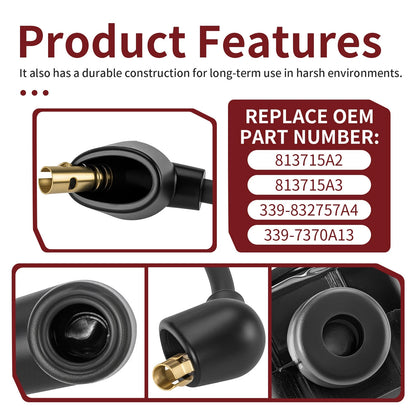 Ignition Coil Set for Mercury Outboard (w/ Cable) 813715A2 813715A3 339-832757A4 339-7370A13