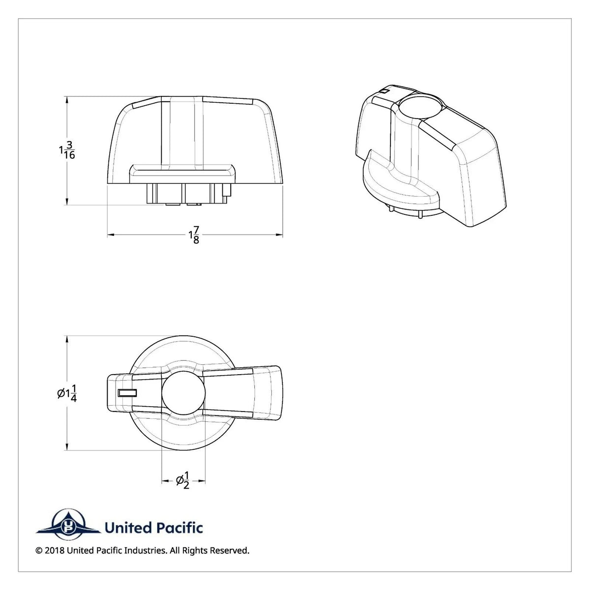 A/C Heater Control Knob for Freightliner Century (2005–2010) UP#42023