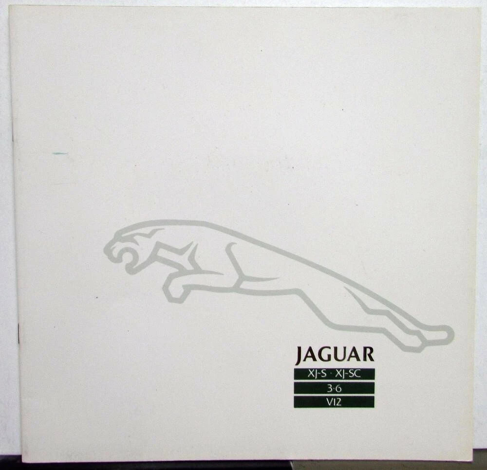 Sales Brochure for Jaguar XJS XJSC 1987 (Italian Text)