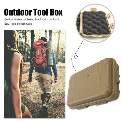 Set of 4 Waterproof Sealed Storage Boxes - Outdoor Moisture-proof Cases