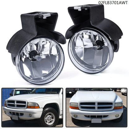 Fog Lights Pair for Dodge Dakota/Durango (1997–2000) J-02FLB3701AWT, CH2592104, CH2593104, CH2592145