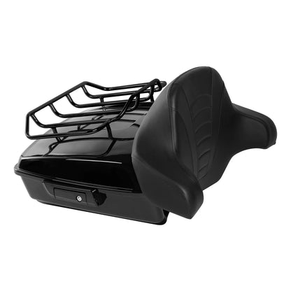 Chopped Trunk Backrest Mount Rack Base Plate for Harley Touring Glide (2014–2025)