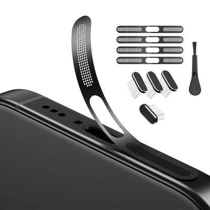 4X USB C Dust Plug for Type C Devices - Black Charging Port Cover