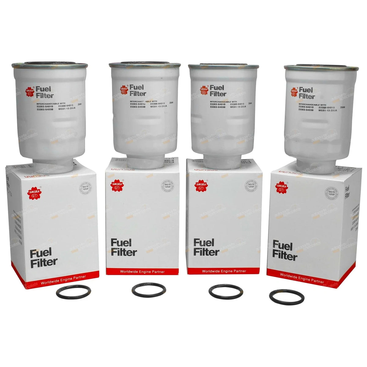 Pack of 4 Diesel Fuel Filters for Ryco Z699