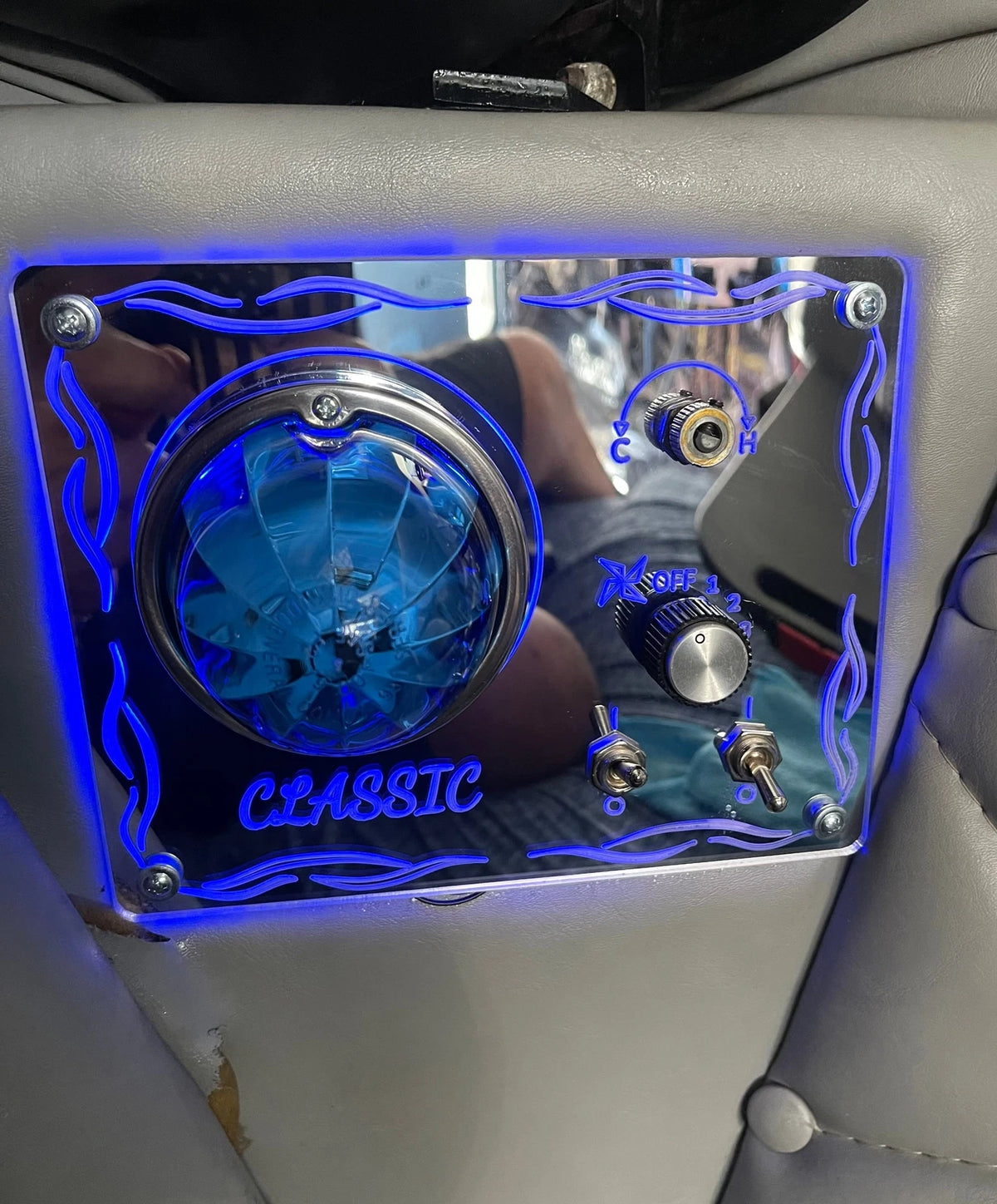 AC Control Panel with Blue LED Lights for Classic Sleeper - 12949535700142